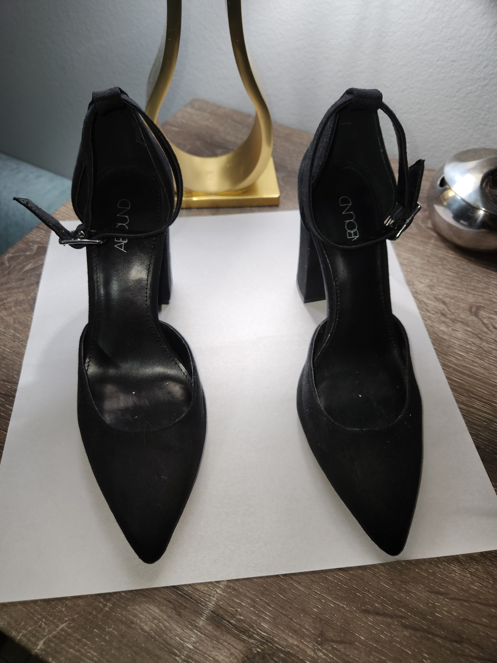 Suede Close Toes Heels